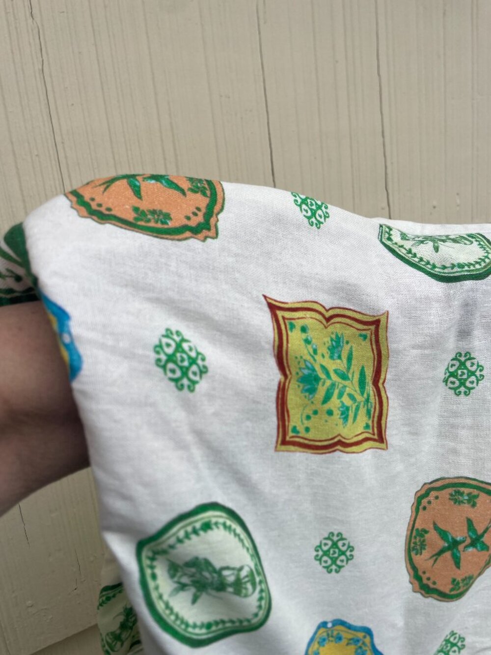 Maison d’Amelie Linen Blend Wide Leg Pants Print Pockets Medium - Picture 8 of 11